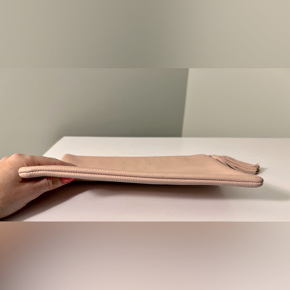 Kate Spade ♠️ Blush Pink Leather Pouch/Clutch - Picture 3 of 7